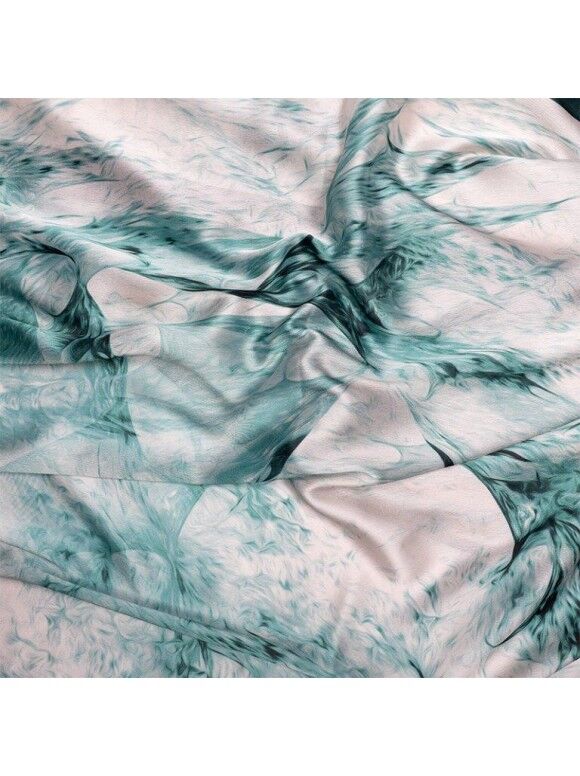 Châle satin imprimé